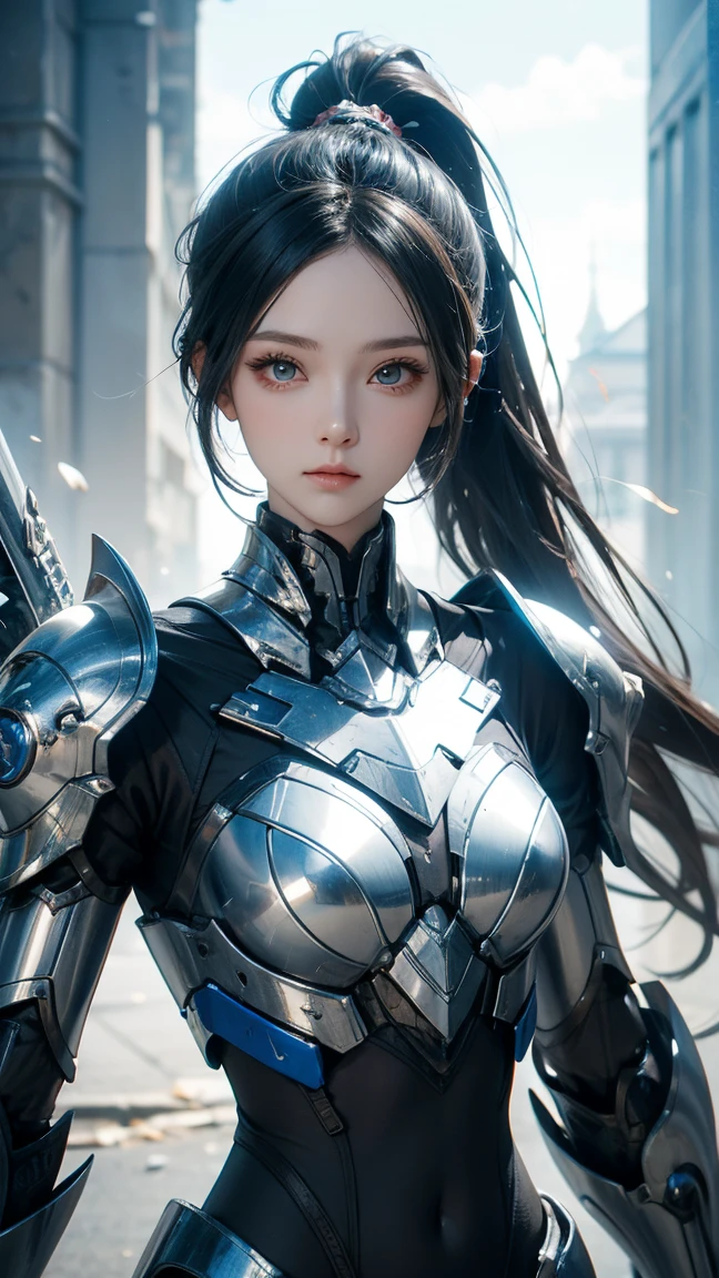 8K、Mechanical Lloyd with short black hair、Anime boy wearing a skeleton headband and posing for a photo、boy with exposed skeleton、Detailed Digital Anime Art、Mechanical Lloyd under maintenance、Connect to many tubes、Glowing LEDs(effect)U3D rendering character art 8K、Photorealistic anime boy rendering、8K high-quality detail art、2。5 d cgi anime fantasy artwork、handsome boy mechanical roid、Guweiz style artwork,超A high resolution,Ultra-realistic texture,