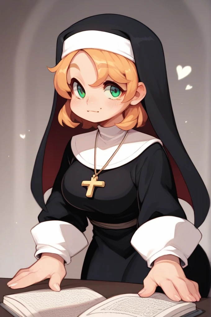 chiku, big breasts, nun, embarrassed, holding panties