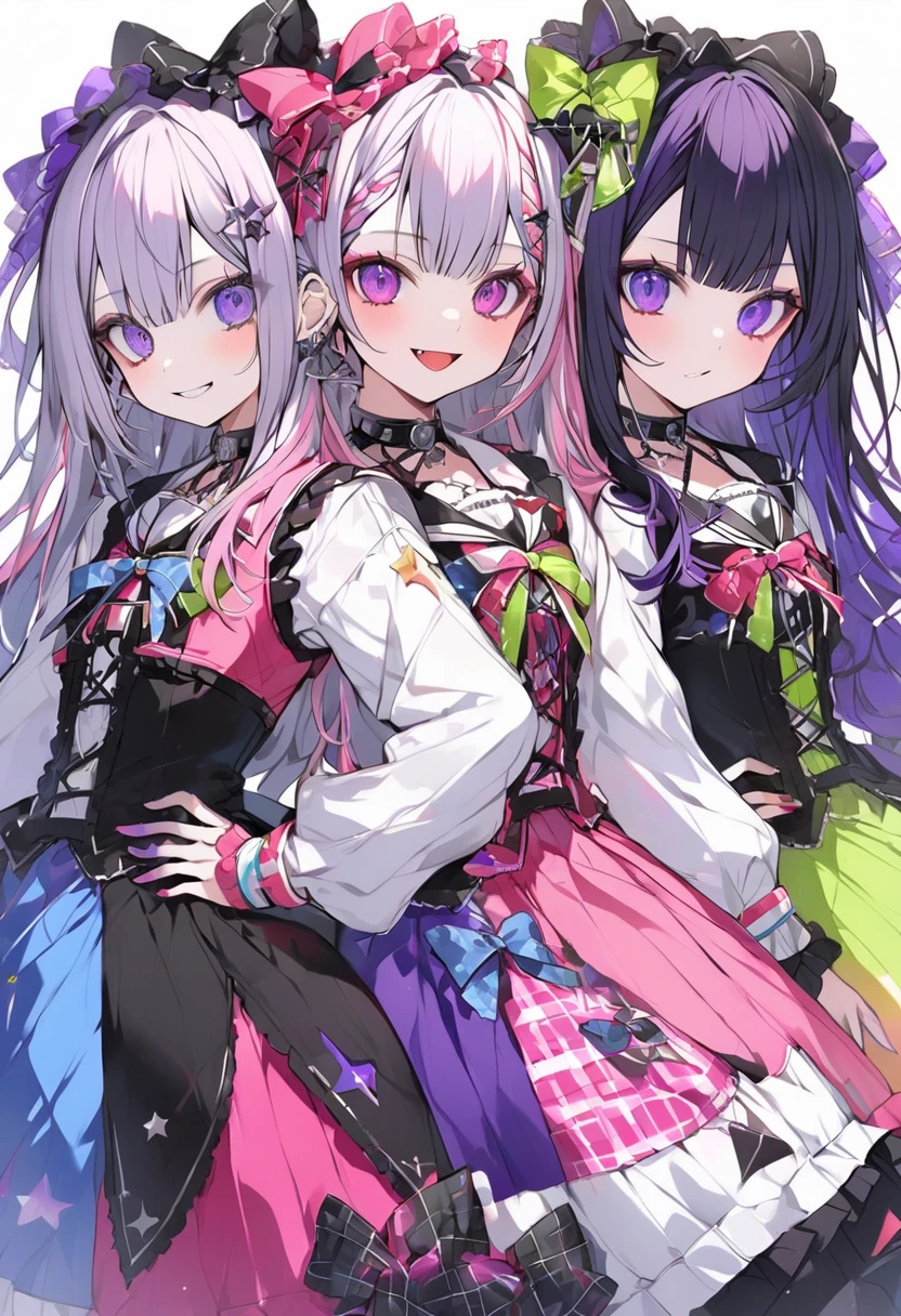 (3girls sitting, harajuku, kawaii, gyaru, small breasts, school classroom, :1.4),(high detailed eyes, eye lashes, mascara, evil smile, :D, shiny skin, fullbody:1.2), (bracelet, jewelry, necklace, various color hair:1.3), {short black bob hair|bung hair|low twin tail hair}, hair scrunchie, hair ornament, shiny clothes, (perfect lighting, side lighting, light leak), dynamic angle, (various color slippery smooth slick gleaming shining glistening very soft seamless texture latex oily black slingshot swimsuit, close-up face:1.3), (best quality), (masterpiece), detailed, (illustration), an extremely delicate and beautiful, girls sandwich, presented showing small breasts nearby from lower below, ((3 girls close to the center nearby)), ((reach out to the viewer:1.2)), japanese girl, ((close up bust up focus:1.5)), extremely detailed beautiful clavicle skin, too sweat body, very kindly