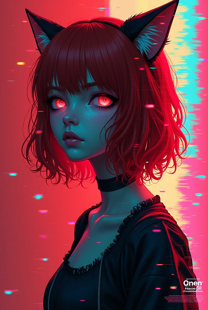 Ashley Wood Style, Dark Scarlet Background, Chemiluminescence, Bright neon color girl, yellow, pink, (Minimalism: 1), Learn more about ray tracing...Stephen Gammell Style - Stephen Gammell Style Iaya