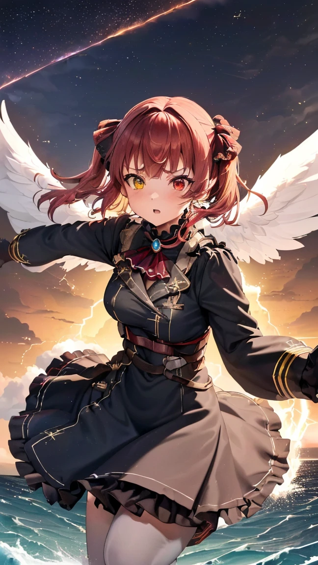 best quality ,masterpiece, 1girl, solo, silica, lowleg skirt, fine detailed shiny eyes, flat chest, highres, wallpaper, 8k, best lighting, extremely detailed illustrations, blush, embarrassed, smile, open mouth, realistic white panties, crotch seam, pantyshot, White background, loli, dynamic pose, dynamic angle, wind lift