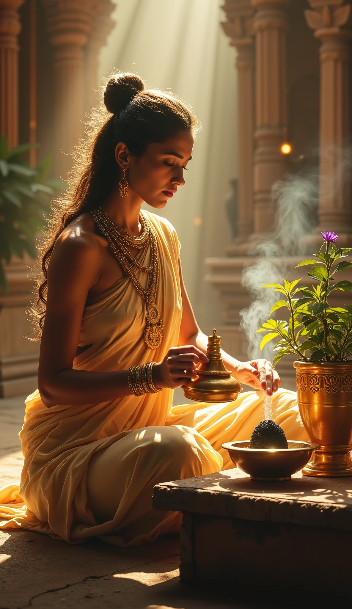 Craft a narrative featuring Ayurvedic treasures like Ashwagandha, Turmeric, and Brahmi. Follow a protagonist's quest to harness the healing powers of these revered herbs, embarking on a transformative journey of self-discovery and holistic wellness."