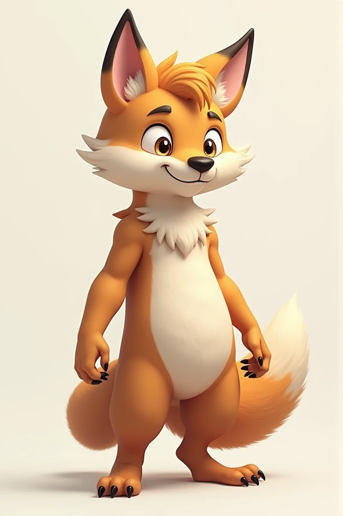 Cute hyper-realistic little furry, big and expressive eyes, playful smile, humanised movements, standing on two legs, rainbow colour fur, slender body, cute and fluffy, mascot design, cartoon, movie lighting effects, charming, 3D, fantasy art, digital painting, soft lighting, isometric style, 4K resolution, realistic rendering, highly detailed and full body, simple space background, masterpiece, vibrant colours, energetic, cgsociety!