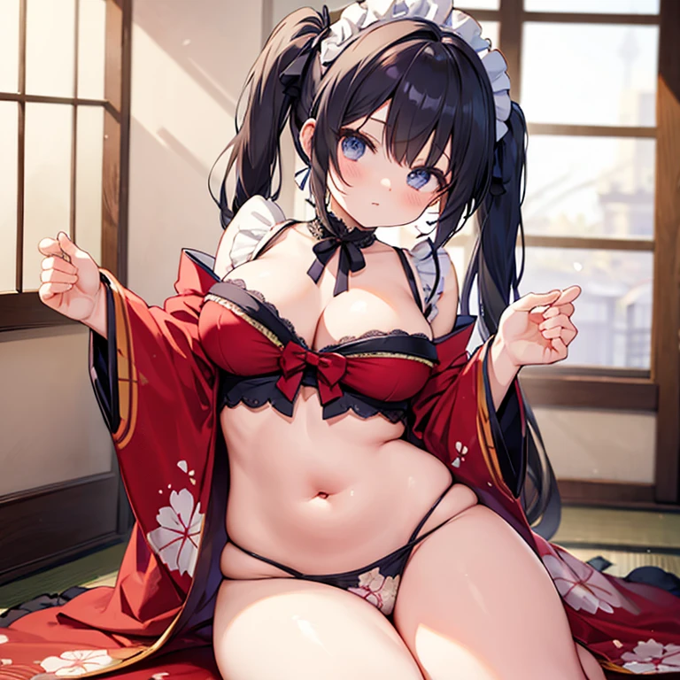 highest quality、High resolution、detailed background、beautiful and detailed face、beautiful and smooth skin、skin texture、professional lighting、Beautiful  girl、(huge breasts:1.2)、No bra、
sexy kimono style、emphasize cleavage、sexy string panties、We recommend gentle colors such as pink and white., Reminiscent of cherry blossom petals.、Choose a kimono or yukata、Pair your feet with geta or sandals for a more atmospheric look.。.、Japanese hairstyles such as buns and bobbas also look good on you..、 You can also increase the cuteness by using hair ornaments and hairpins.、
手をbeing restrained、being restrained、胸をbeing restrained、emphasize the chest、emphasize the underboob、legs open、Arms are tied、tied up with a rope、My whole body got wet、panty shot、sexual expression、Are crying、Look at me with a crying expression、cute
