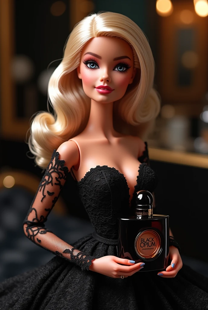 a portrait of a sexy [goddess|siren], edgChoco, a woman wearing a dress made of chocolate, wearing edgChoco, <lora:edgChocolatv1:0.8>,, happy, yellow eyes, grey hair, mohawk, breast implants, lips,