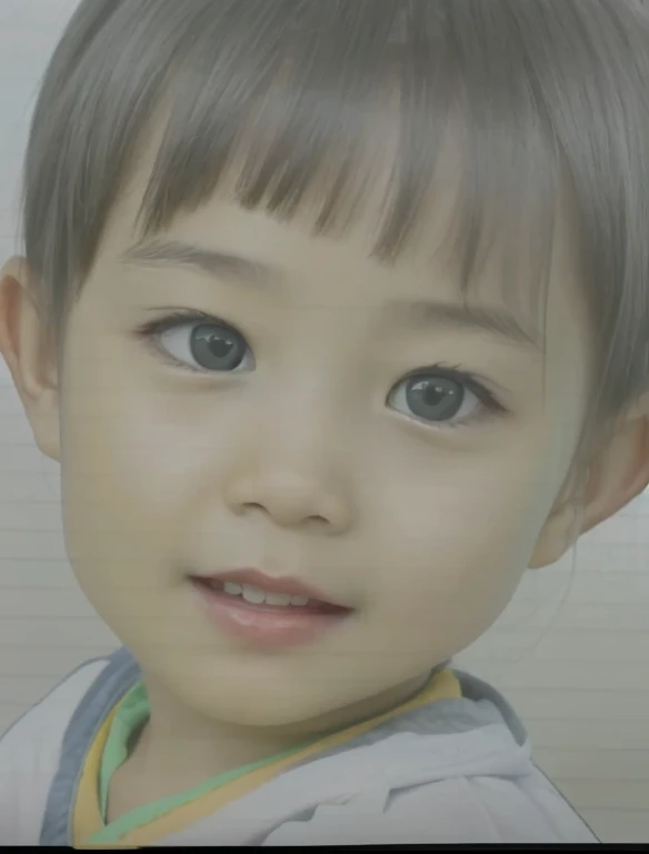 Allafard asian boy with blue shirt and brown bow tie, detailed face of a asian boy, young child, ethnicity : Japanese, portrait of a japanese girl, young lovely Korean faces, young cute wan asian face, 2 years old, close up portrait shot, boy with neutral face, a close up portrait photo, medium close up portrait, close - up portrait shot