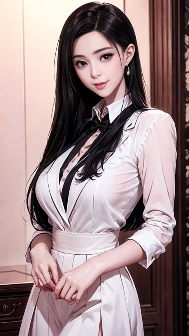 woman, Short pencil skirtwhite, สวมsuitwhite, (สาวสวยTwo meter long hair, my hair is very long., extra long hair, long black hair), (suitสไตล์อิตาลี, suitสองปุ่ม), (Italian suit, white suit, Set of two buttons), (ใส่suitwoman, Business woman&#39;suit, white), (suitwomanwhite), (เสื้อเชิ้ตwhite), necktie, (necktieสั้นสีดำ, necktieสีดำ, necktieผอม, ถักnecktie), (military rank insignia), (Short pencil skirtwhite), (Dynamic posts), full body, (A gigantic rift), (big breasts, thin body, small waist, hips raised, small thighs, Long legs), high-heelsสีดำ, (Short pencil skirt, white), Wearing a suit for a business woman, (Wearing a white businessuit, suitนักธุรกิจหญิงwhite), (tight, military regalia, เสื้อwhite, กระโปรงwhite), (black shoes), (Two gold suit buttons, Two meter long hair, suitเข้ารูป, เสื้อsuitwhiteทรงธรรมดารัดรูป), (black shoes, high-heels), (stand, walk, elegant gesture, Dynamic posts), short dress, earring, garden, monument