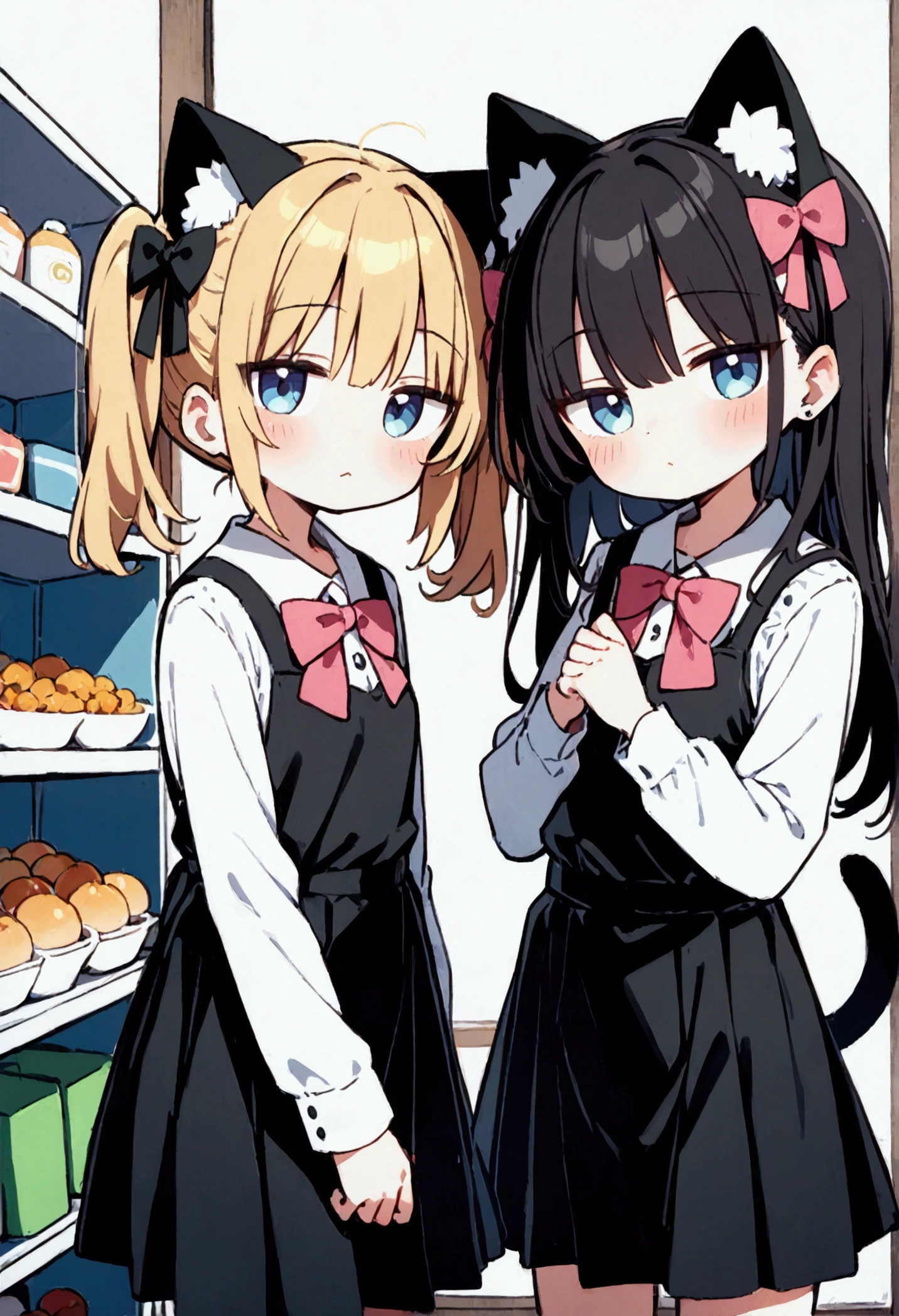 One girl,
Laundry room, Laundry basket, a few underwears are in a Laundry basket,
bionde, {{{Half Twin Tail:1.3}}}、BREAK,Improve, shirt, Plaid, bow, blush, white shirt, hair ornaments, Manicure, Plaid skirt, bowtie, Pleated skirt, Multicolored Hair, Blue Skirt, jewelry, kogal, bracelet, collared shirt, sweater around waist, Hair Clip, bangs, Jacket around waist, Long sleeve, Jacket, sweater, Plaid bowtie
,Upper Body,,Pay attention to the panties,Quality underwear,
Looking down,View your viewers,
Panties as a gift,
Tabletop, Highest quality, , absurdes, Perfect Skin, Detailed skin texture, Ultra-detailed, 8k, Intricate details, Beautifully detailed face,High resolution,
{{{Shadowed face}}}, to ridicule, {{{Grit your teeth:1.2}}}, Grin, smile, Looking down at viewers, masterpiece,absurdes, Beautiful detailed face when viewed from the front,