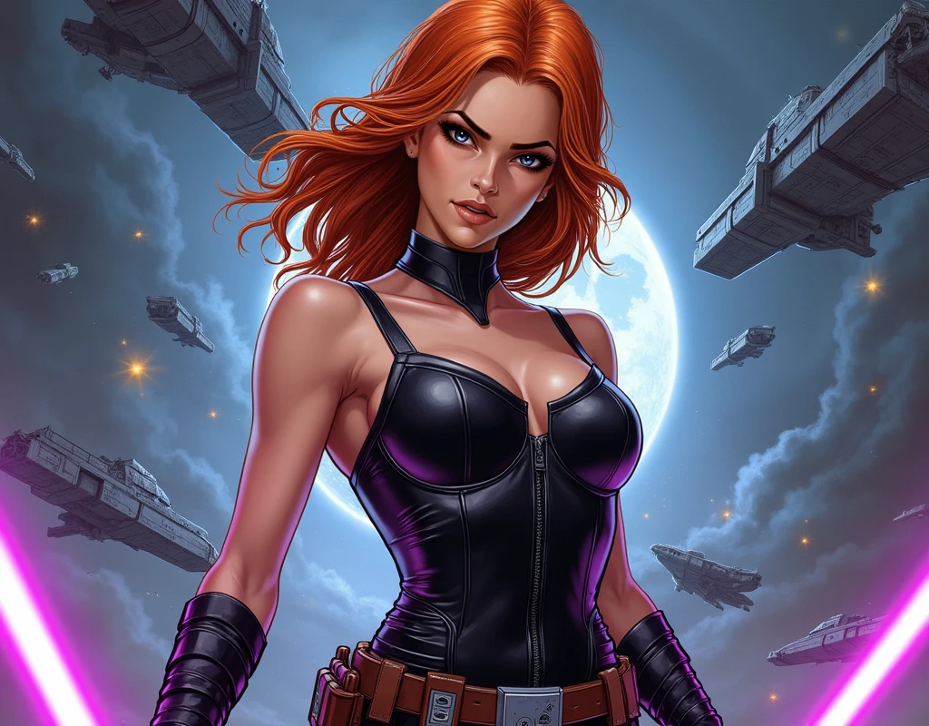 um close up de uma mulher de terno preto segurando uma arma, black Widow, inspired by José Comas Quesada, Chris Moore. artegerm, scarlett johansson black Widow, fofosexyrobutts, por Jorge Jacinto, art of alessandro pautasso, por Pedro Pedraja, por Rick Naguaro, bela arte em quadrinhos