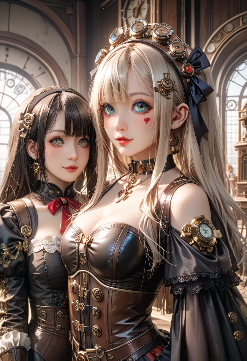 ((1 female)), ((16K)), Mature Woman, (((Attractive Russian Model:1.0))),((Beautiful Russian Model))、(((Gothic Terrors)))、(((Gothic Terrorsの衣装)))、(((Headband)))、(((Metal shoulder pads)))、(((Metal breastplate)))、(((Toned body))),(((Big Breasts))),(((Big Breasts))), (((A woman holding a sword)))、((8k, Highest quality:1.2))、((masterpiece)), High resolution, (Skin Texture:1.1), Highest quality, 超High resolution, (Realistic: 1.4), RAW Photos,((Perfect Face))、Age 35, Toned body,Blonde,A well-trained body,(((The background is a princess's room))),(((The background is a princess's room))), masterpiece, ((Ultra HD)), Insane Details, Realistic, Detailed face, 詳細なSkin Texture, Blurred Background, ((Wearing leather armor)), (((Big Breasts))), ((Ancient fantasy soldiers)),((Ancient soldier armor)),Combat Accessories,vision, Perfect Face, Delicate eyes, (((Slit eyes)))、Voluminous lips, Big eyes, (((Armor with intricate patterns)))、(((garter belt)))、(((ニーハイsocks)))、(((mini skirt)))、((black and white outfit))、((Voluptuous body))、Dynamic pose、Looking at the camera、looking at the camera、