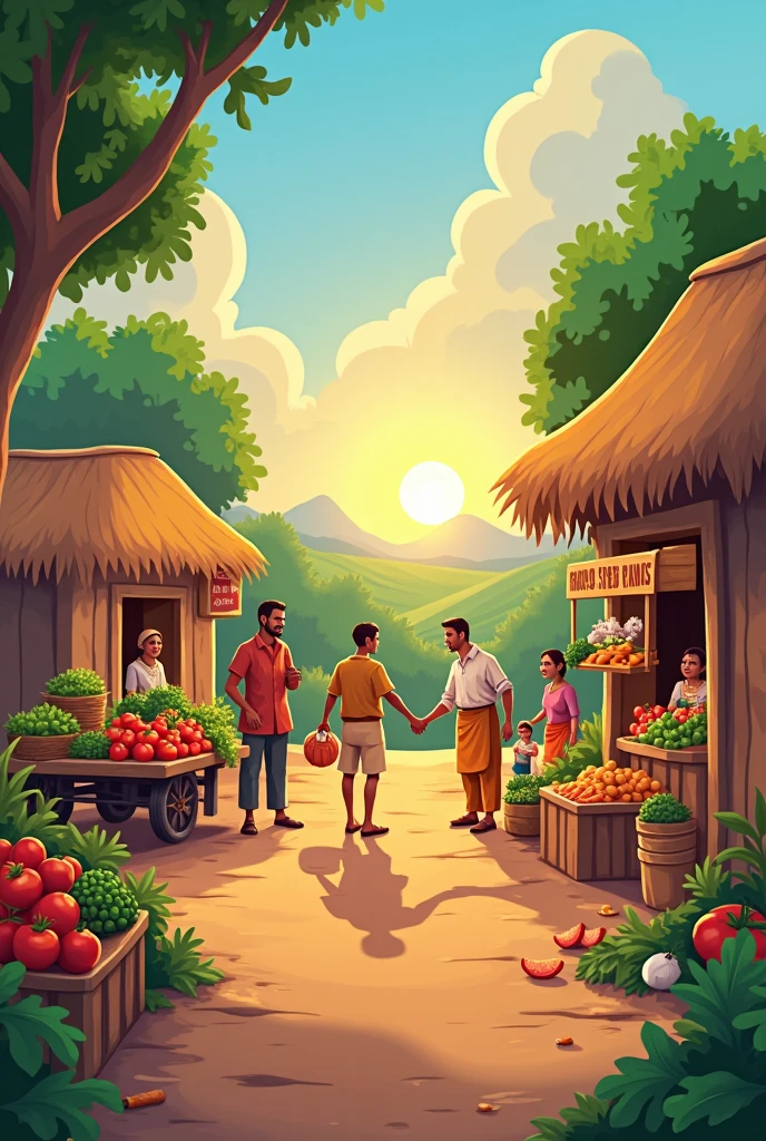 Sistemang pang ekonomiya na umiiral sa bansa gumawa ng poster na nagpapakita ng katangian ng Traditional economy trading with government 