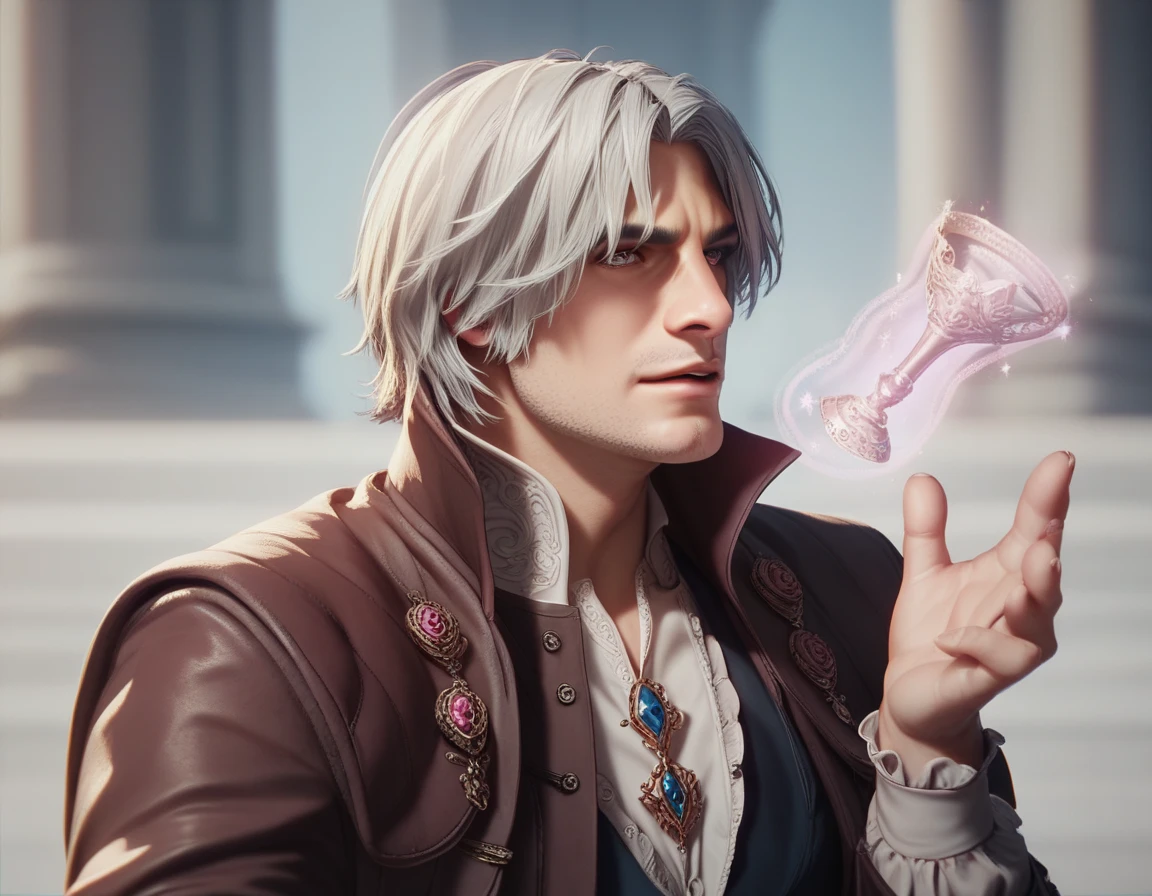 Dante Sparda,  Courageous,  victorian style, magic,  Dante from DMC , Divine