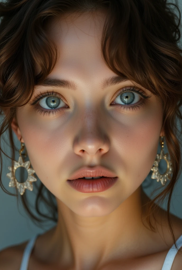 realism, (masterpiece), (best quality), (ultra-detailed), macro photo, illustration, disheveled hair, detailed eyes, perfect composition, moist skin, intricate details, earrings, by wlop, Macro Photography, close-up, macro 100mm, macro photography, 
good morning! wherever you are in the world..