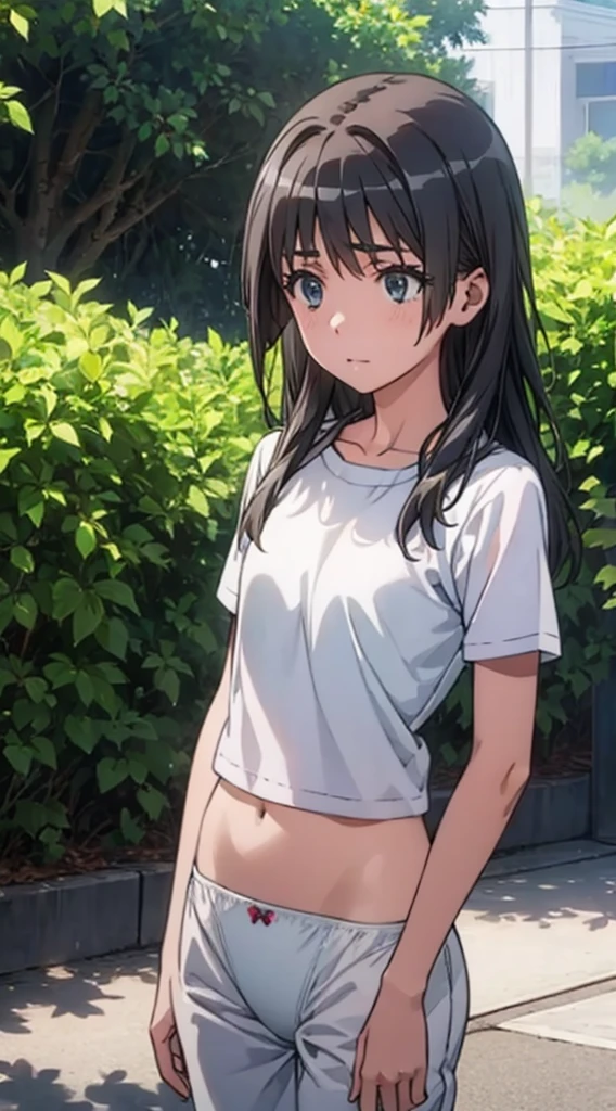 masterpiece, high quality, 8k, Beautiful lighting,sunny day, ambient light, sunlight, 1 girl, alone, hiori kazano, , ((detail gray eyes)),, （（Perfect nipples））,（（上naked））,（（Open front shirt））,Looking at the audience, window, (white lace panties), (slender body), （（Belly details））, ((naked)),(Slim thighs),（（Close your legs））,（（clavicle））,Slender body,（（sitting））,Slim arms , Checked Skirt,Panty shot,White underwear,blush,blush,