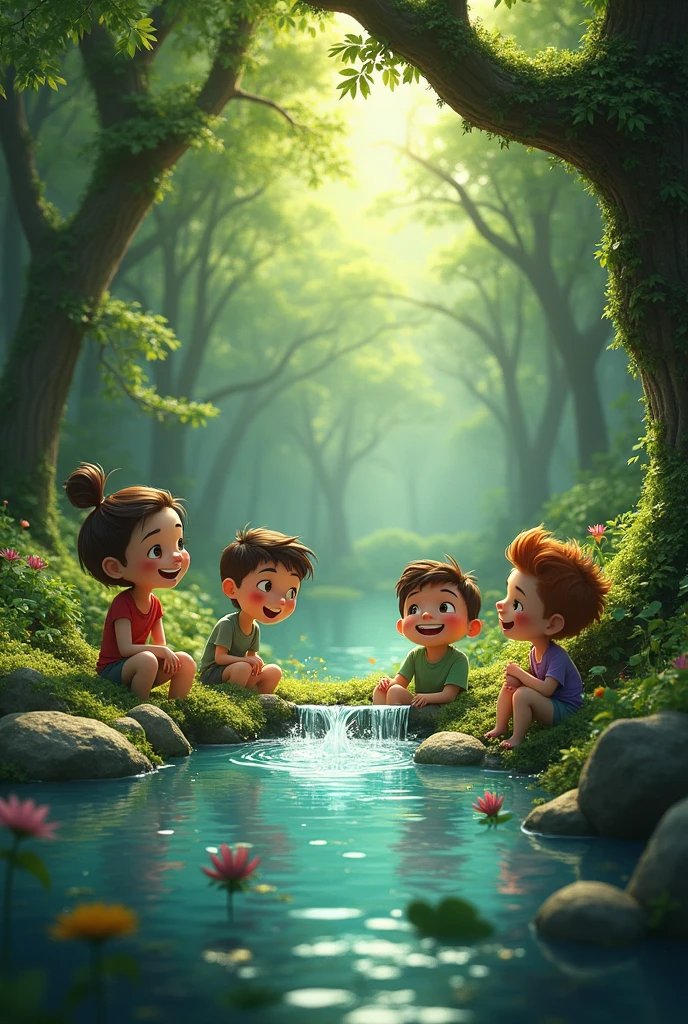 The - Finding the Secret Spring • Image Suggestion - SeaArt AI