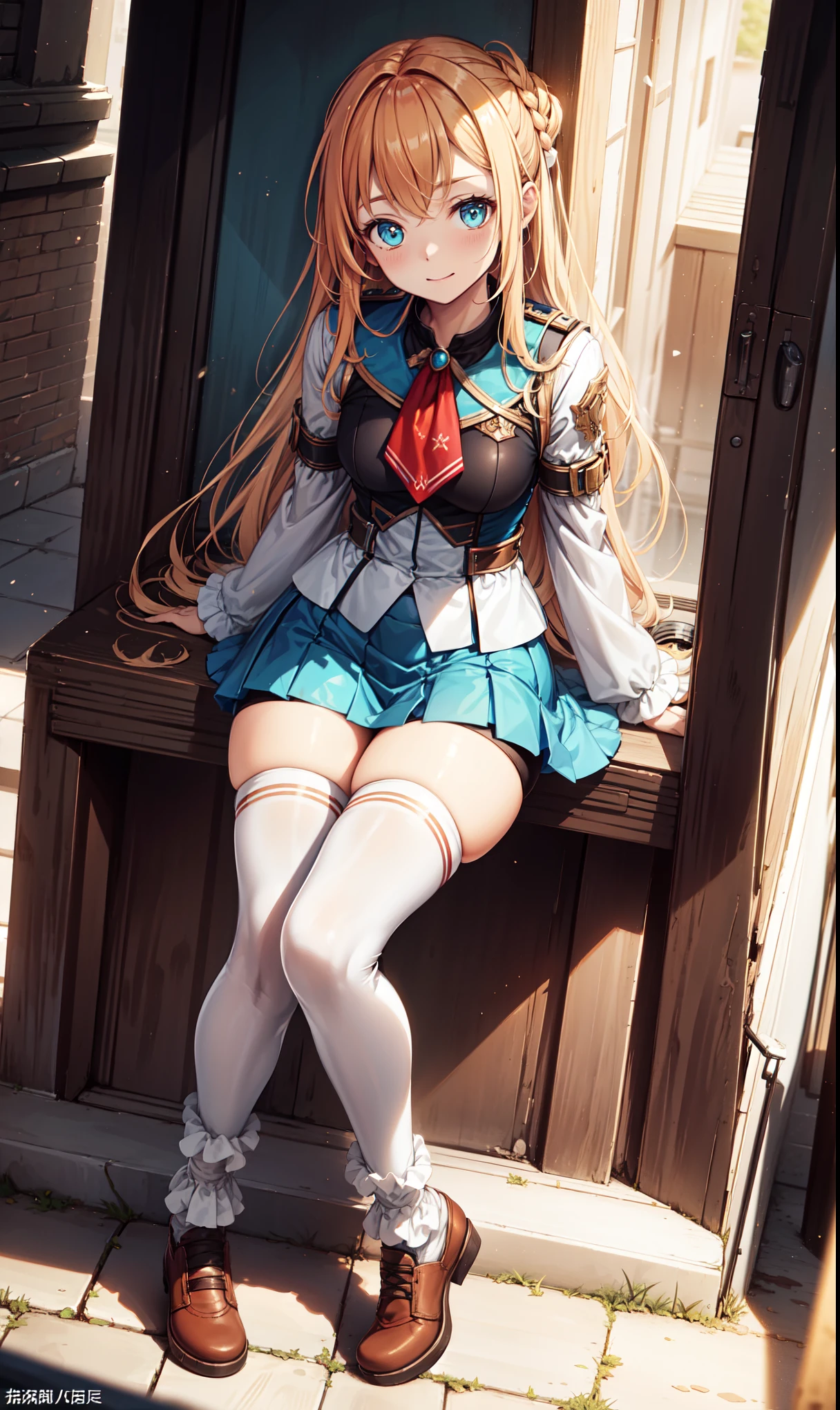 ((masterpiece, Highest quality, High resolution, 超High resolution, Pixel Perfect, Written boundary depth, 4K, RTTX 10.0, Human Development Report))), 1 girl, single, alone, beauty、View the whole body、 ((Long Hair, Short Liuhai, Reddish brown hair)), ((blue eyes, Beautiful eyelashes, Realistic eyes)), ((Detailed face, blush:1.2)), ((Smooth texture:0.75, Vibrant texture:0.65, Vibrant:1.1, Anime CG style)), Medium chest, Perfect body, smile, attractive way to sit, Brewing tea in a teapot, (The wind makes my hair flutter,Exposing shoulders、Expose your breasts) , It snows heavily at night、(((Showing panties:1.3)))、M-shaped legs:1.4 Highest, masterpiece, High resolution, (Head to toe full body view), front, frontComposition from slightly below, Symmetric, Tall 18 year old girl, alone, (Head to toe), (Small breasts), Unkempt brown hair,(White luxury lingerie), (Sit with your legs apart), (Crouching pose), (A composition showing white panties), (Her legs were spread、I see your white pants.), (I was made to sit on the floor with my legs spread...),((((M-shaped legs:1.4))))
, Thin legs, A very beautiful and tall 18 year old girl, (No shoes), blush, Shy big eyes, looking at the camera, (((Blazer Uniform, Checkered Pleated Skirt)))、((Vulgarity)),