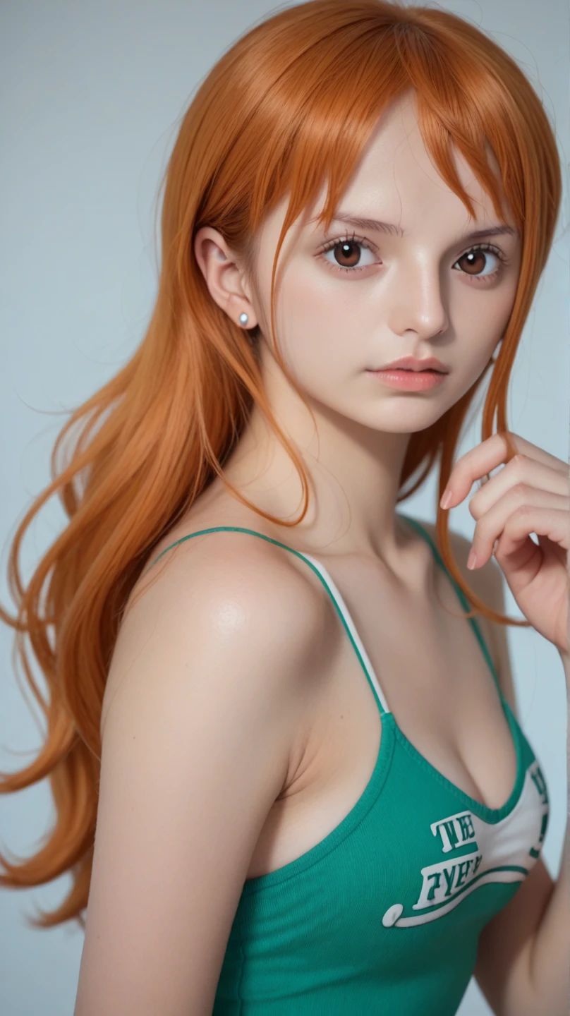 Nami from one piece, photorealistic