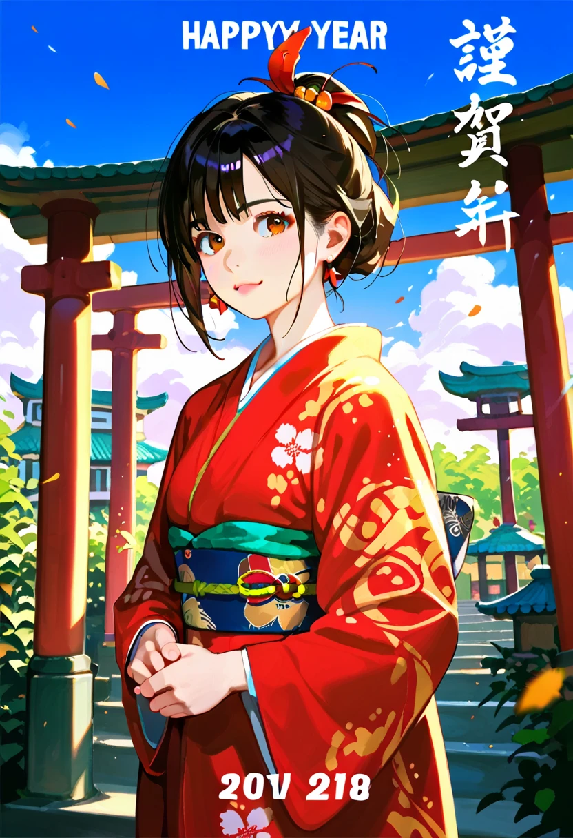 score_9, score_8_up, score_7_up, 1girl, realistic, happy new year, kimono
