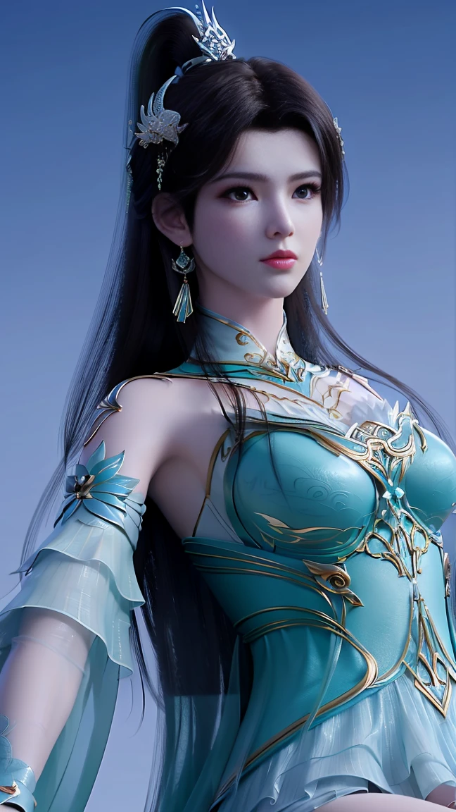 (masterpiece), (best quality: 1.5), 8k, Very perfect, Very smooth, Very clear,absurd, high,
xuner,1 girl, solo, black hair, long hair, ponytail, hair decoration, green dress, gold decoration, (sleeve length:1.1), see-through sleeves, detached collar, shiny clothes, shiny skin, earrings, jewelry , closed mouth, (looking at the audience:1.1), small smile, breasts, (pale skin:1.2), thin, narrow waist, Glowing skin, oil skin,
(gloss:1.3), slender legs, high heels, wind lifter, dynamic pose, branch, (plum blossom: 1.2), blue sky, (upper body:1.3), ferpect lighting, (Looking viwer:1.5), (Thighs wide open:1.5), (naked vagina:1.3), (Lie down:1.5),