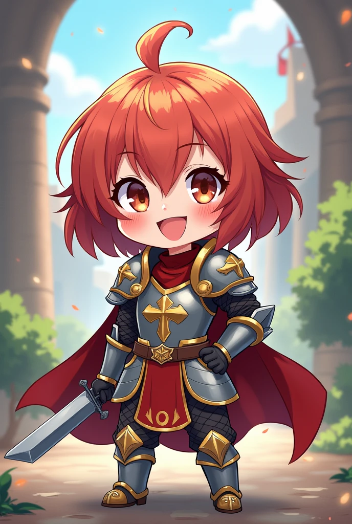 Women chibi girl crusader rank suit