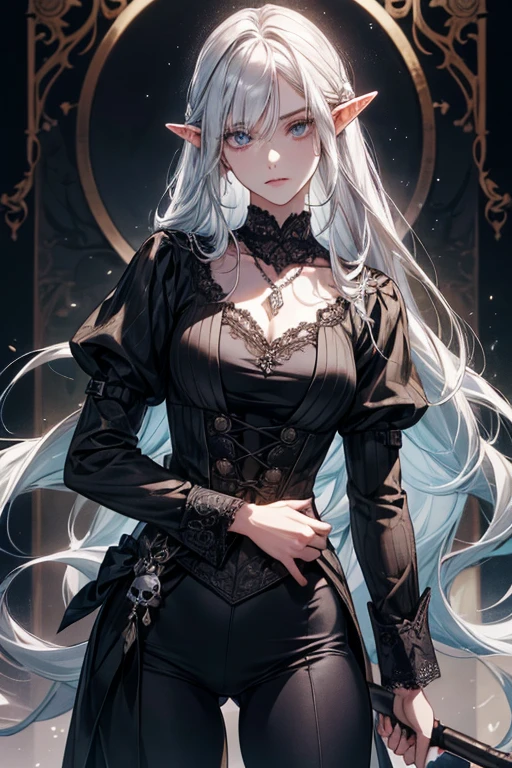 (necromance:1.2) girl, 1girl, perfect and well designed shiny eyes, (beautiful detailed (emerald:1.3) marsh eyes:1.05), natural breasts, slim body, beautiful and delicate face, (face detail), ((realistic face)), pores, ((pale skin)), detailed skin, realistic skin, medium length hair, hair voluminous, super high resolution, 8k, parameters Best quality, (masterpiece:1.4), (magic accessories:1.4), bracelets, necklaces, dark extremely detailed thick tight ((lacy silk clothing:1.3), (lacy wrap dress:1.2), (lycra kimono:0.8),(wild goth skirt:1.5)), (shabby hood ruffles coat:1.6), (embroidery and lace:1.3), jewelry ornaments, hair ornament, (cloth:1.3), (neckline:1.3), (cleavage), decolette, navel, Young Girl, Little Beast, (crazy:0.7) Smile, (Pale Skin:2.0), (19 Piercings:1.6), ((tattoos all over body, Tribal tattoos all over legs)), surrounded by darkness, (Darkness:1.2), Dark Fantasy, ultra detailed, photorealistic, ((Real image)), (best quality:1.4), super high resolution, (Realistic 2.0), More details, (full body portrait), (((1girl))), (witchcraft:1.5), magic energy flows and sparkles, (futurism:1.3), fantasy, (cyberpunk:1.4), (magic technologies:1.3), (beautiful and aesthetic:1.2), (fractal art:1.4), (cinematic light:1.1), DUTCH ANGLE, 16K, HDR, RTX, Ray Tracing, Radiosity, Anisotropic Filtering, Subsurface Scattering, (((magic lights))), metallic reflections, Detailed, Realistic, 4k highly detailed digital art, (cool_color), extremely detailed CG unity 8k wallpaper, vibrant colors