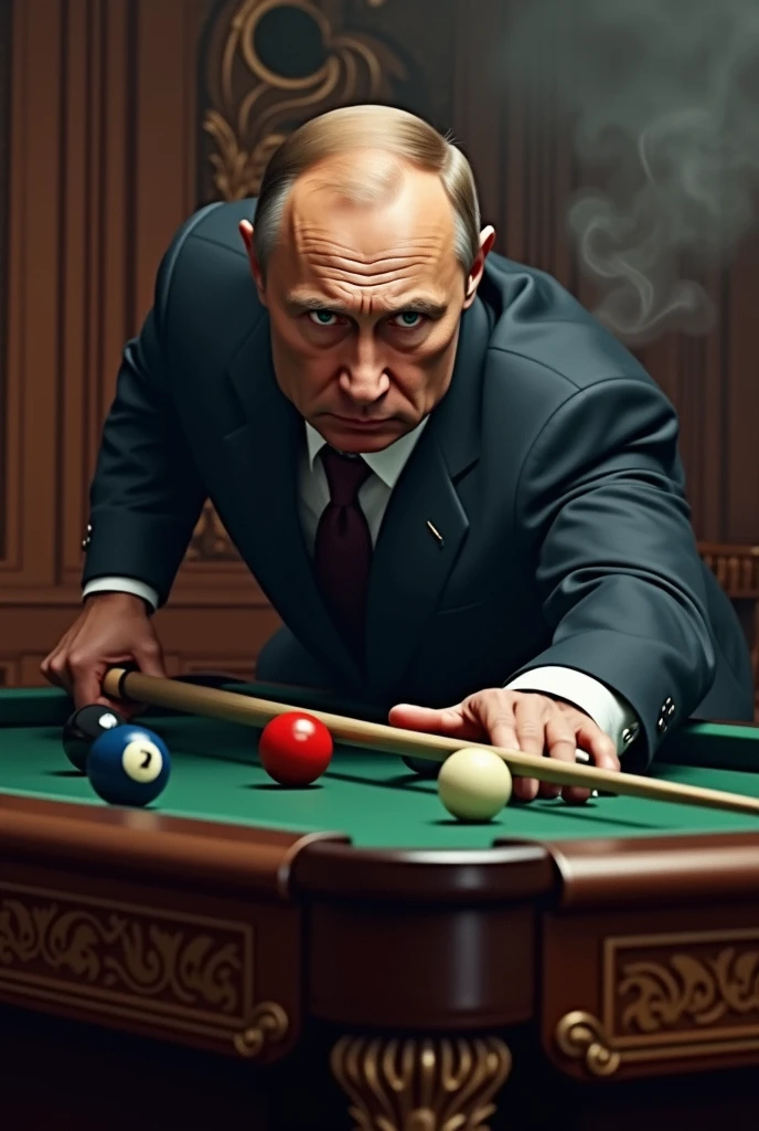 Hitler and 2 orthodox Jews play billiards