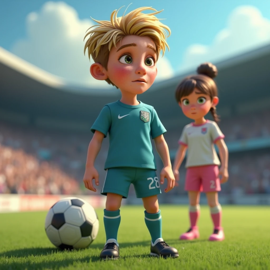 (master part, melhor qualidade, .cgi, Arte Oficial:1.4), rudeus,(gato amarelo de botas jogando futebol:1.3), (vestindo um uniforme de futebol amarelo vibrante:1.2), (Sony Alpha 1 camera, Known for capturing fast action with exceptional detail:1.3), (emparelhado com o Sony FE 70-200mm f/2.8 GM lenses for sharp and accurate photos:1.3), (O gato amarelo de botas no meio do chute, mostrando agilidade e habilidade:1.2), (A bola de futebol no campo verde, congelado em movimento:1.2), (the stadium crowd cheering and waving flags in the background:1.1), (a pele do gato amarelo de botas babando na brisa enquanto corre:1.1), (seus olhos se concentraram atentamente na bola:1.1), (the camera capturing the emotion of the moment with clarity and precision:1.1), (o gramado detalhado do campo de futebol, marcado com linhas brancas:1.1), (the stadium lights illuminating the scene with a warm glow:1.2), (as cores vibrantes das camisas da torcida criando uma atmosfera animada:1.1), (a sense of movement and energy as the yellow cat in boots engages in the game:1.1), (the rendering .cgi mostrando cada detalhe da cena:1.1), (the expressions of emotion and joy of the fans when watching the match:1.1), (a dynamic angle capturing the action from an exciting perspective:1.1), (um momento congelado no tempo, Epitomizing the spirit of football:1.1), cinemactic, hiper-detalhado, detalhes insanos, Lindamente colorido, Motor irreal, DOF, Super-Resolution, Megapixel, cinematographic lightning, antialiasing, FKAA, TXAA, RTX, SSAO, Post processing, post - production, Mapeamento de tons, .cgi, VFX, SFX, Insanamente detalhado e intrincado, Hiper maximalista, hyper realistic, volumetric, fotorrealista, ultra fotorreal, ultra-detalhado, detalhes intrincados, 8k, super detalhado, Colorido, Volumetric lightning, HDR, Realistic, Motor irreal, 16k, foco nítido, Octane render --v testp