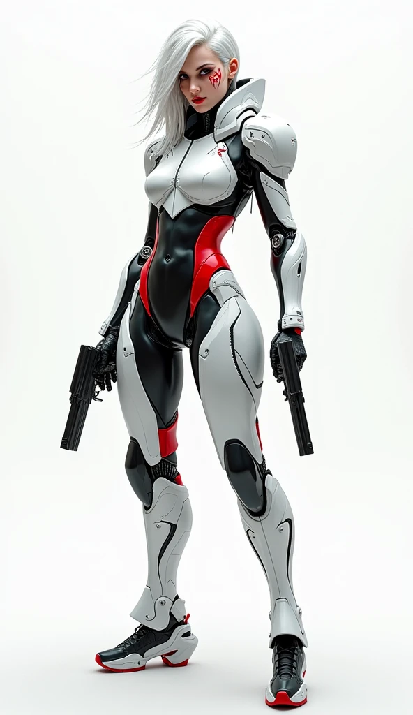 Autobot féminin au métal blanc et gris couvert de rayures et brûlures, la faisant paraître terrifiante. Ses optiques bleus étaient perçantes et elle avait deux sabres derrière le dos. Mais, en fin de compte, elle est un amour avec les gens, elle est juste une assassin.