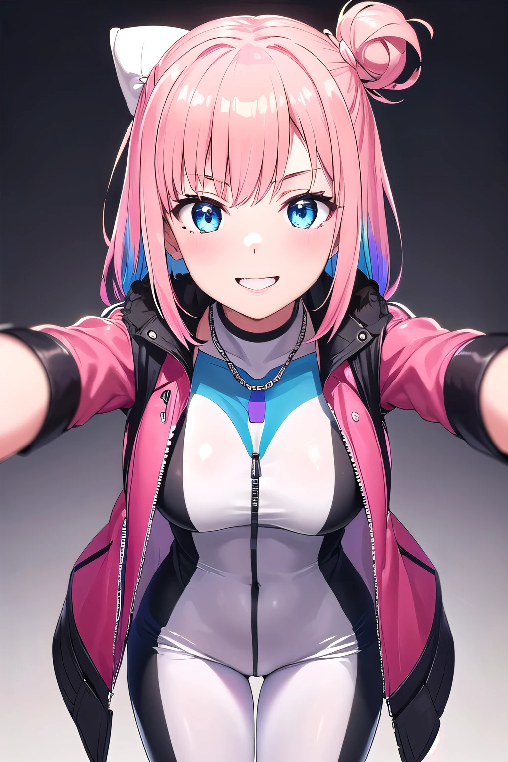 2 girls kissing each other, 2 girls kissing, together, sucubo, chica demonio, pelo rosa, intense pink hair color, ojos azules, labios enormes, pelo ponytails, pechos grandes, Figura de reloj de arena, (cintura estrecha), confianza, superioridad, malcriada, muslos gruesos, cardigan, de pie, en el infierno, bow tie, pendientes, comercio, tema rosa, sweater, diafragma, falda plisada, sonrisa, sonrisa malvada, medio plano, pov dinero, ((pov desde abajo)), punto de vista bajo, beso, kiss, kisscam, pov kiss