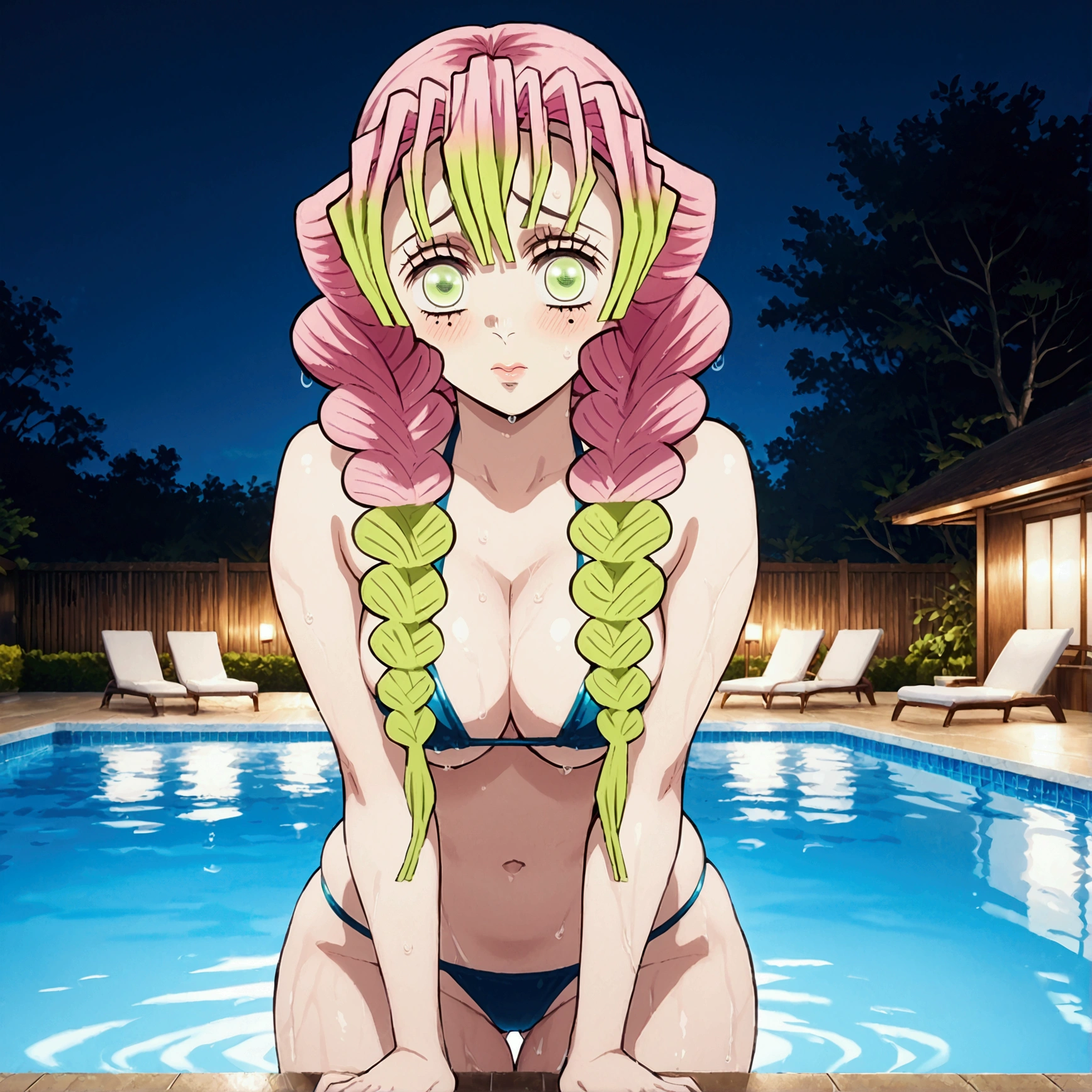 1girl, venus bikini,
1girl,alone, takagi saya, twintails, :o, glasses, beach,
masterpiece, best quality, highly detailed