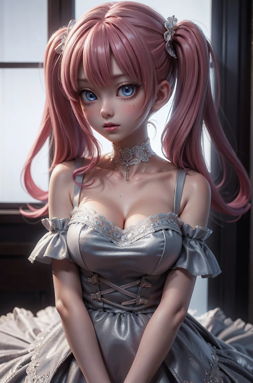1girll、8K high-definition、sportrait、curlies