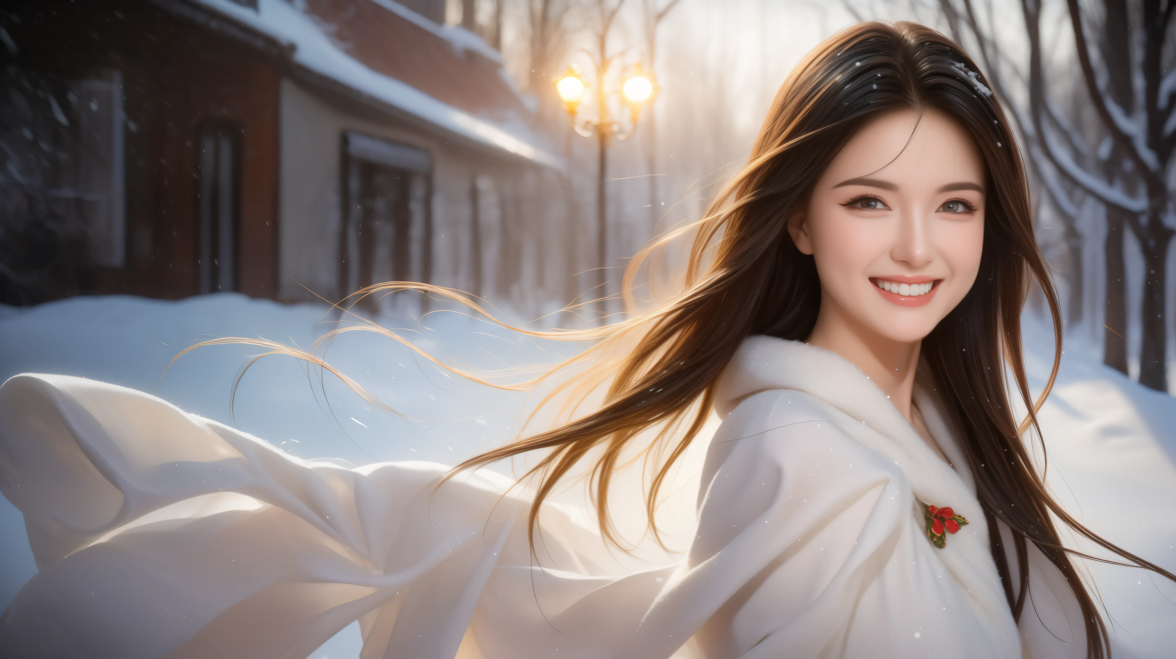 (Aesthetic, High Resolution: 1.2), beautiful 20 year old woman wearing an intricately detailed red boby Santa Claus costume, symmetrical costume structure, bright eyes, cheerful smile , hairstyle changes, snow is falling, snow in hair. Professional photographer, minimalism, concept art, intricate detail, 8k post-production, High Definition, Super Detail, trending on ArtStation, sharp focus, artistic dark studio photos , intricate detail, High detail, By Greg Rutkowski, Low light, professional light and dark art, Vivid colors. Outdoor winter scene with snow in the evening, A slight smile, True art, various hairstyles and color changes, Passionate mood, Seductive expressions, Sexy lips, Wet lips , Seductive closed eyes, Seductive appearance, suggestive posture.