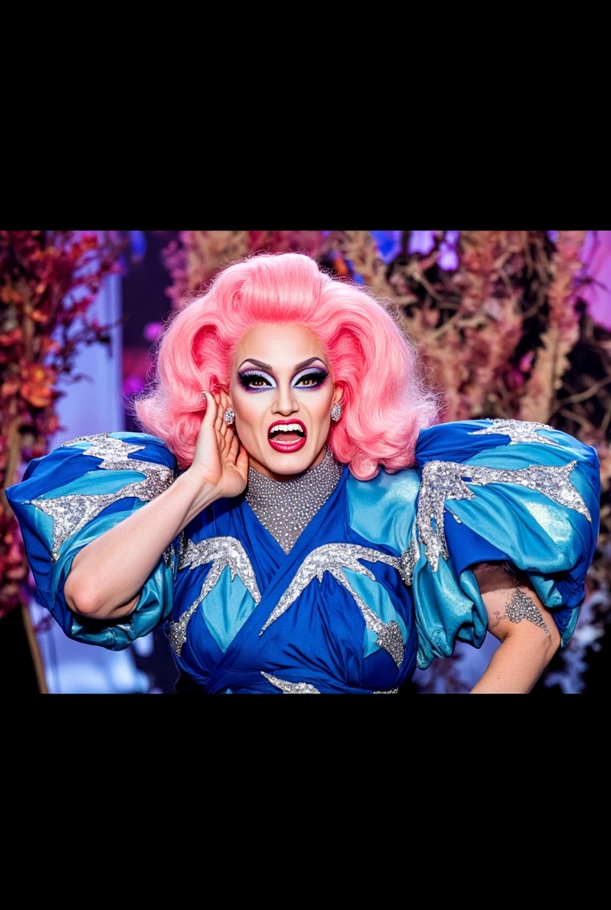 Create a book cover. The cover has a drag queen on the left, a feminine man in the middle, and a kindergartener on the right, all looking towards and putting their hands on their intimate parts