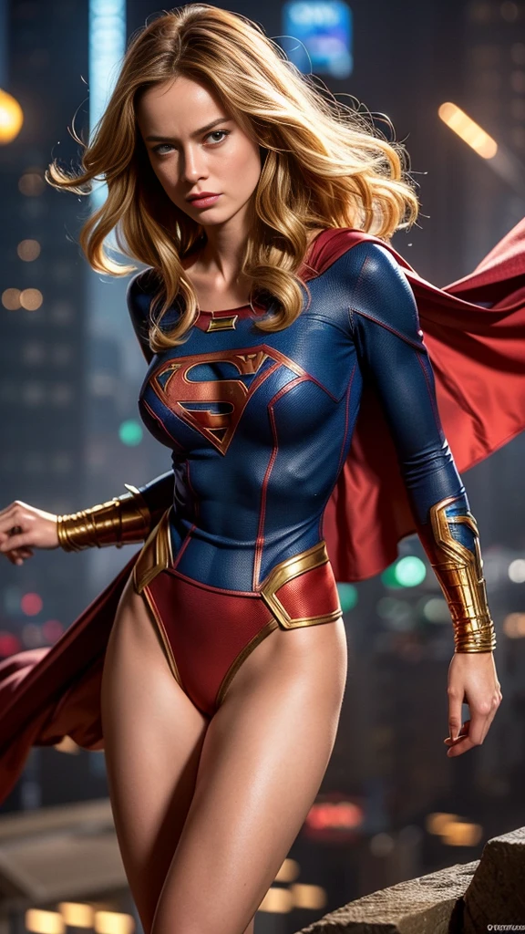 (((1girl))), (very pretty Brie Larson) (((slender wiry body:1.2))), (()), ((())), , ((naked wearing classic comic spandex book supergirl outfit with red cape)), (((exposed visible dense thick lush full hairy shaggy patch of pubic hair:1.2))), (large perky breasts), (((flying in the air over NYC))), (Sweet aroused smile sexy pose she's in love with you), (((strong developed quadriceps:1.2))), ((( strong front  light))), ((( )))