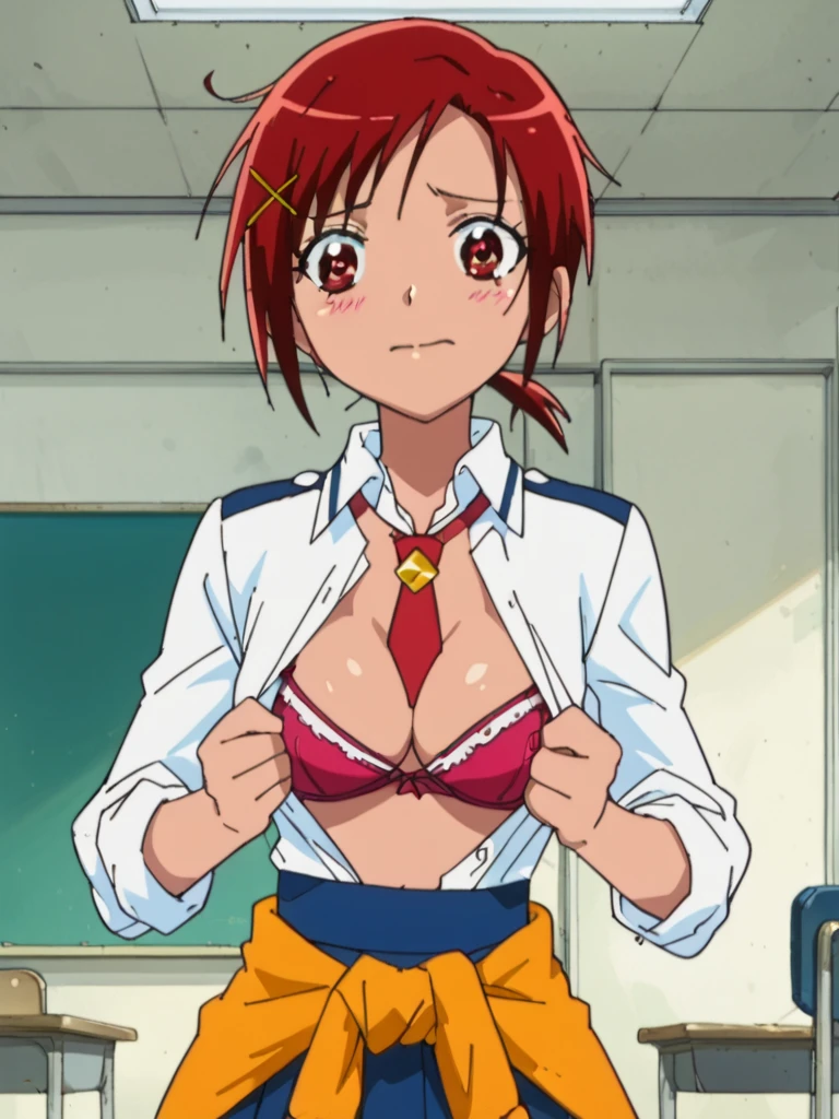, tall, Show upper body, Small breasts, Small breasts, Small breasts, topless, topless, topless, Nipples are visible, Nipples are visible, Nipples are visible, Large nipples, akimoto komachi, green hair, parted bangs, short hair, low ponytail, hairband, , purple jacket, long sleeves, cropped jacket, red bowtie, blue dress, short dress, pleated dress,, , tall, Small breasts, Small breasts, Small breasts, topless, topless, topless, Nipples are visible, Nipples are visible, Nipples are visible, Large nipples,