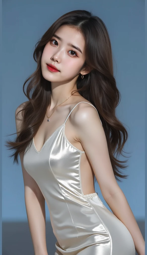 best quality, 8K, HDR, highres, blurry background, bokeh:1.2, (RAW photo:1.2), (photorealistic:1.4), (masterpiece:1.3), (best quality:1.4), (ultra highres:1.2), cinema light, pin light, (extreme detailed illustration), (depth of field), ((24mm, f/1.4, ISO 320, 1/160s:0.75)), (sharp focus:1. 4), (camera from distance), ((show legs)), view from below, between legs, Tokyo street, night:1.3, cityscape, city lights, outdoor, (((wide shot, whole body, full body:1.3))), (standing pose:1.5),
((((1girl, solo)))), ((korean:1.3, japanese:1.2)), (skinny, delicate, skin tight, shiny skin:1.3),
((small head:1.2, gigantic breasts:0.6, cleavage:1.4)), (narrow waist, wide hips:1.1, large pelvis:1.1), posh, beautiful detailed, (detailed eyes), (detailed facial features), petite, beautiful and clear eyes, detail eye pupil, detailed beautiful face, smile, (((pixie bob))), lipgloss, ((((silver stheath dress)))), luxurious earrings, luxurious necklace, luxurious shoulder_bag, high heels, stocking,
pureerosface_v1:0.3, ulzzang-6500-v1.1:0.3, <lyco:koreanDollLikeness:0.3> <lyco:MFM_V7:0.7>