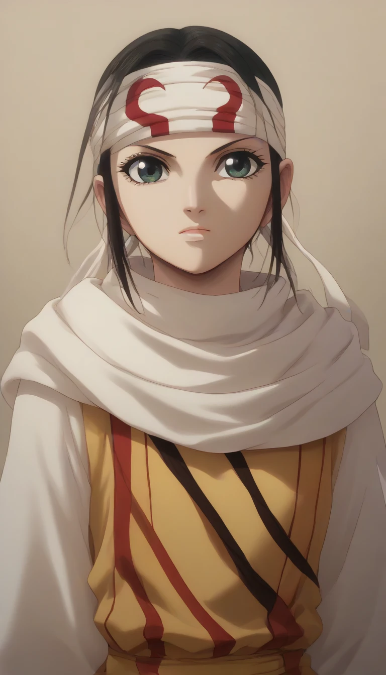 ((Haruhi Suzumiya)) score_9, score_8_up, score_7_up, 1girl, kyoukai cowl headband