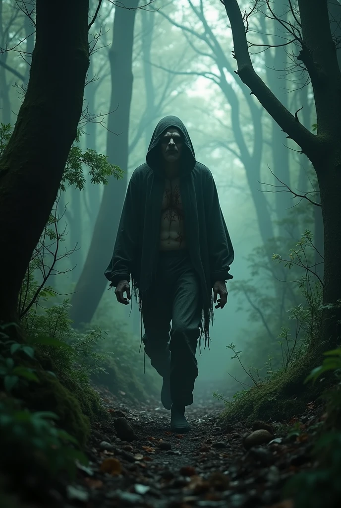 Depression, conceptual design in gore suit
