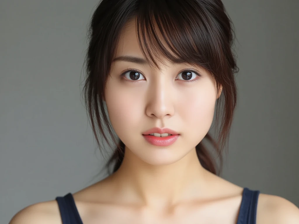 32K, masterpiece, masterpiece,  realistic ,  very detailed,    photo of a slender girl,  high res,  faces that Japanese men really like.,  Smoother Light  ,  Official Art,  Depth of Written Boundary,  bright light, close,  detailed face , smile,  Beautiful Details in the Eyes , 19 years old Korean, cute,  real skin texture deep into the night, T-Shirts,
