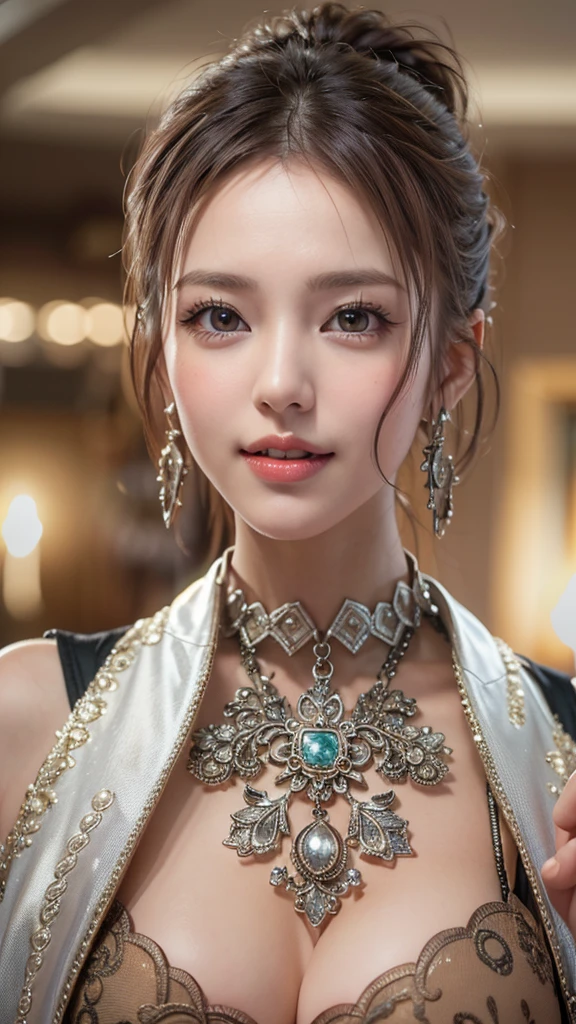 (hyper realstic)、Ancient priestess、のFemale Shaman、
immensity Beautie high-level image quality hight resolution Realistic Shorthair a blond、 a blonde woman、A MILF、Middle-aged woman、((Big big))、detailed skin textures、超hight resolution、Realistic、Voluptuous body shape、A smile、Middle-aged beauty、Beautiful expression、With detailed red-black areola 、little purple ailfi long blonde hair、Kamimei、Very delicate and detailed skin textures、35Female Shaman、{(Ancient ornate and luxurious temples)、(A lot of torches are burning)}、Ancient priestess、Large cleavage、Large open neckline、big red lips、(Gorgeous black outfit and luxurious accessories)、I have an ornate platinum wand、