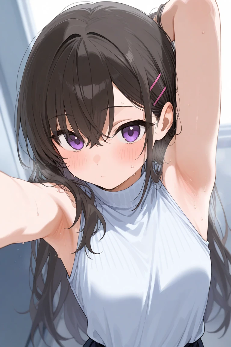 Ika musume showing her armpits 