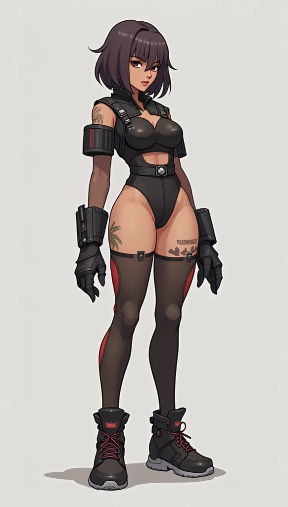 Cartoon picture of a woman in a bunny suit holding a gun, full body concept, High-fork tights,blacksilk, short detailed hair,Short sword submachine gun,full body commission for, detailed full-body concept, full bodyesbian!, quiet from metal gear solid, (sfv) safe to work, full bodyesbian!!!, !!Full body portrait!!, full bodyesbian!!, , commission for high resolution