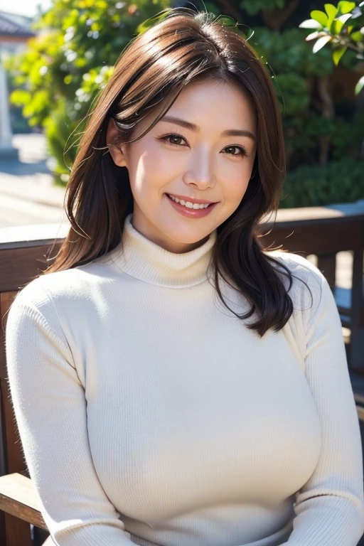 1girl,(wearing a blouse and cardigan:1.2),(RAW photo, best quality), (realistic, photo-realistic:1.4), masterpiece, an extremely delicate and beautiful, extremely detailed, 2k wallpaper, Amazing, finely detail, extremely detailed CG unity 8k wallpaper, ultra-detailed, highres, soft light, beautiful detailed girl, extremely detailed eyes and face, beautiful detailed nose, beautiful detailed eyes,cinematic lighting,autumn scenery,sunlight,maple trees in autumn,perfect anatomy,slender body,smiling, <lora:matsuokamayu_lora:0.8>
