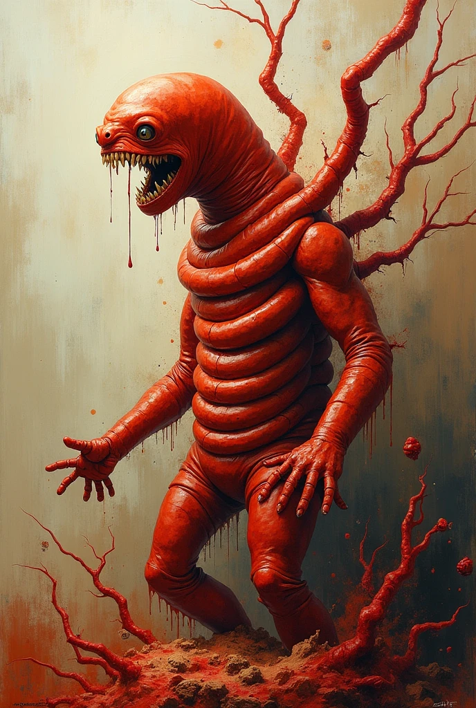 Mythical creatures, Zdzislaw Beksiński,tons of corpses