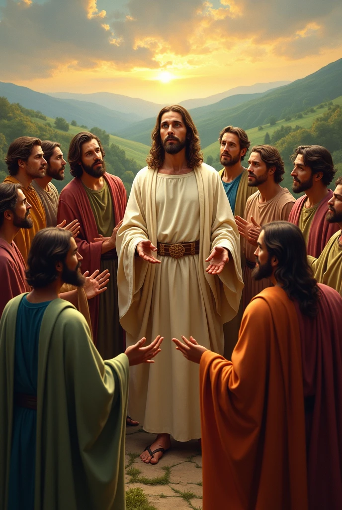 Jesus with his disciples