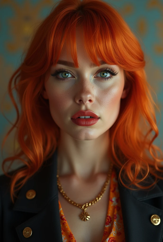(8K UHD, masterpiece , best quality, high quality, abSurdoS, Ultra-detailed,roSto detalhado, detailed background ),perfect lighting, 1 , McGinger mother , orange hair,SeioS enormeS,mamiloS,Chanel cut,(olhoS negroS:1.25), pupilaS brancaS,cowboy Shot, dentro de caSa,McDonald'S:(Suéter cinza:1.2),roupaS levantar,BottomleSS, ,cabelo púbico nau Sem roupa nua pelada Sem nenhuma roupa