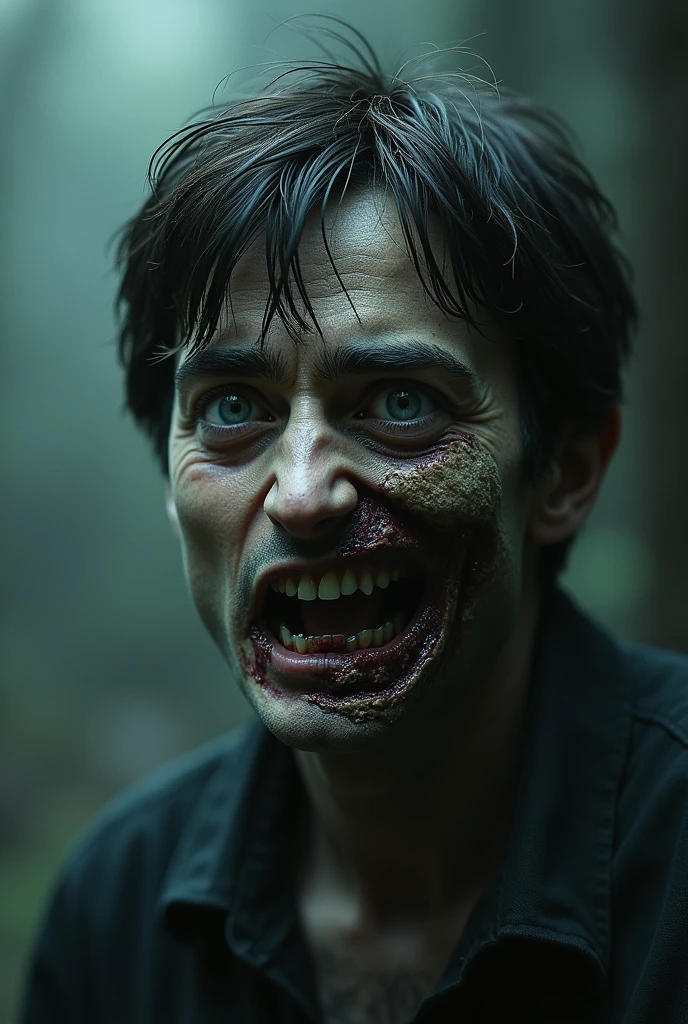 claustrophobia, Cinematographic film, showing the distorted state of a person, demon-possessed., sinewy neck, skin crawls from the wicked, Supernatural Energy, when they succumb to dark forces, consuming their body.

