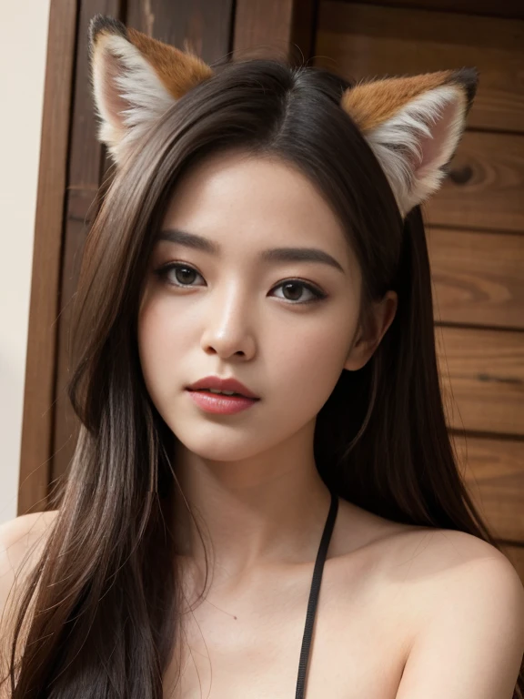 cute & Like \(Idol Master\), facial, (8k, RAWphotograph, Highest quality, masterpiece:1.2), Super detailed, Ultra-high resolution, (Realistic, photo Realistic:1.2), High-definition RAW color photograph, professional photograph, Depth of written boundary, Very delicate and beautiful, Very detailed, 8k wallpaper,  Moisturized Skin,  photograph, Bright Elk Long Shot, suffering, Neo, Film Grain, Samsung Galaxy, Depth of written boundary100mm, art：Gottfried Helnwein, (Large Breasts:1.3),