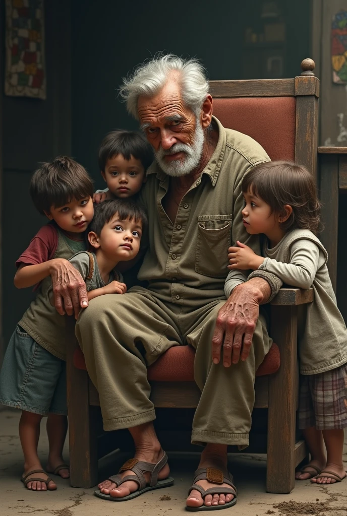 India father with children and families --auto