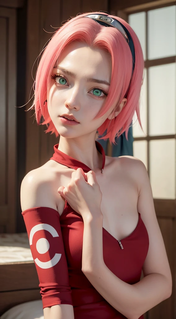 Optimal，masterpiece，High resolution，Highest quality，(Upper body photo)、((Wearing a camisole:1.5)). Cute face，Pink Hair、Long Hair、Twin tails、((Shooting from the front:1.5)), ((Beautiful nipples))、((Big Breasts:1.5)), ((Clock Top)), Wet and transparent